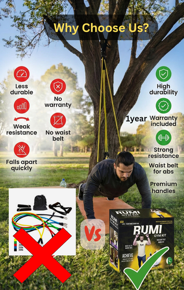 Rumi Gym kit with one year warranty